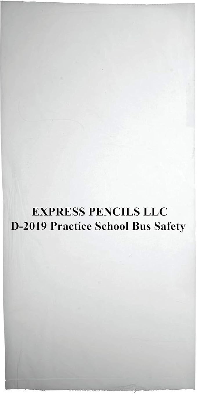 Express Pencils D2019 Practice School Bus Safety - 36 Qty Package - School Safety Pencils