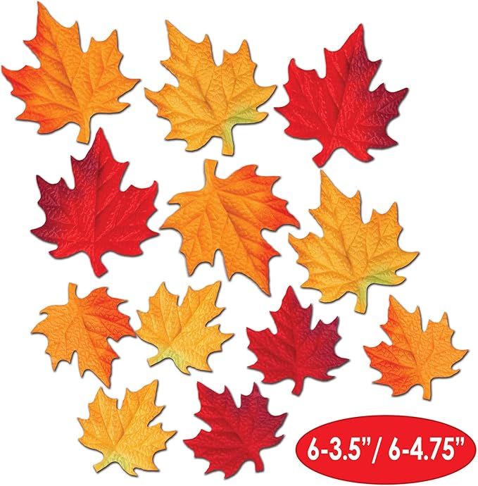 Deluxe Fabric Autumn Leaves Cutouts