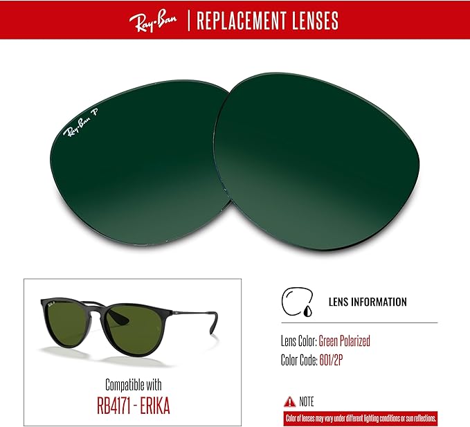 Ray-Ban Original RB4171 ERIKA Replacement Lenses For Women+BUNDLE with ACCESSORY EYEWEAR KIT
