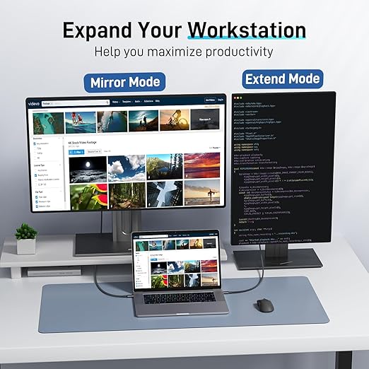 acer 5 in 1 USB C Hub Bunlbe with USB C to HDMI Cable