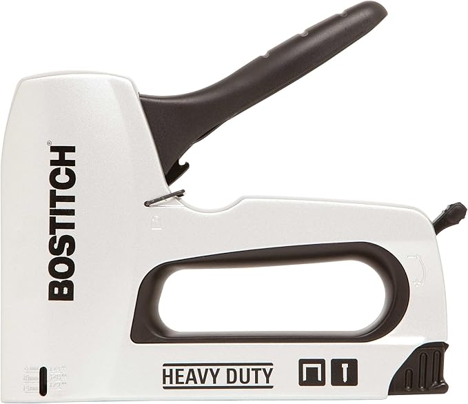 BOSTITCH Heavy Duty Staple Gun, Anti-Jam Mechanism, Ideal for Molding, Picture Frames, Carpet Padding, and Insulation (BT160HL)