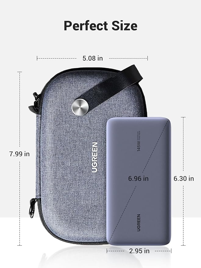 UGREEN Electronic Organizer Travel Case Pouch Bag Accessories Portable Waterproof Storage Bag Travel Essentials with Cable USB Flash Drive Charger External Battery Memory Card