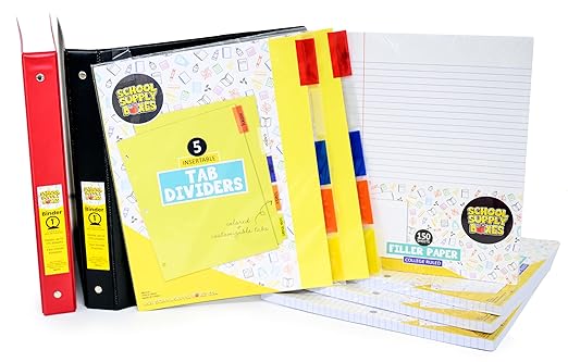 Mega Back to School Bundle | 1 Box - 474 Pieces per Box | School Supply Boxes - Back to School Essentials | Includes All of Your Back to School Needs for Students & Teachers