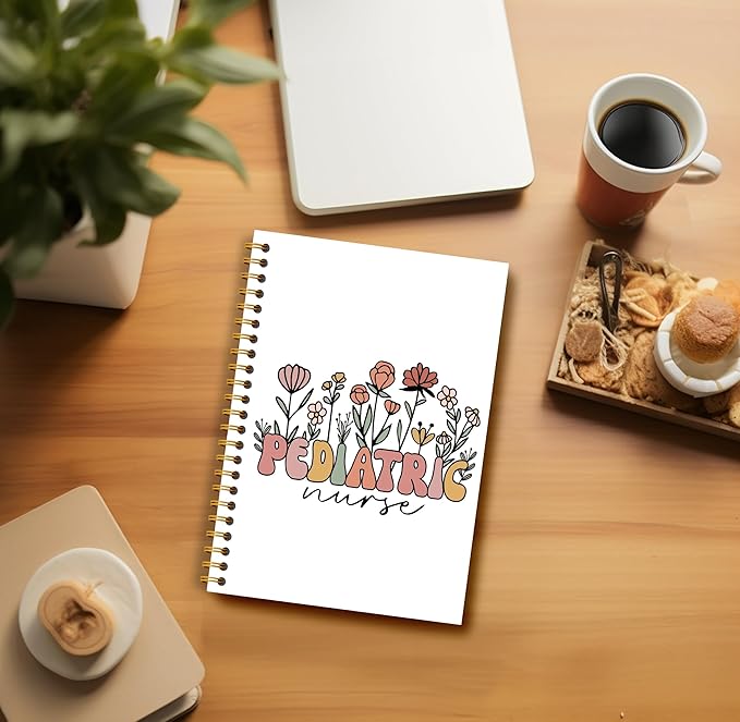 Pediatric Nurse Gifts Notebook Journal - Pediatric Peds Nurse Gifts, Nurse Appreciation Gifts, Peds Crew Gifts, PICU Nurse Gifts, Nurse Spiral Notebook 5.5x8.3