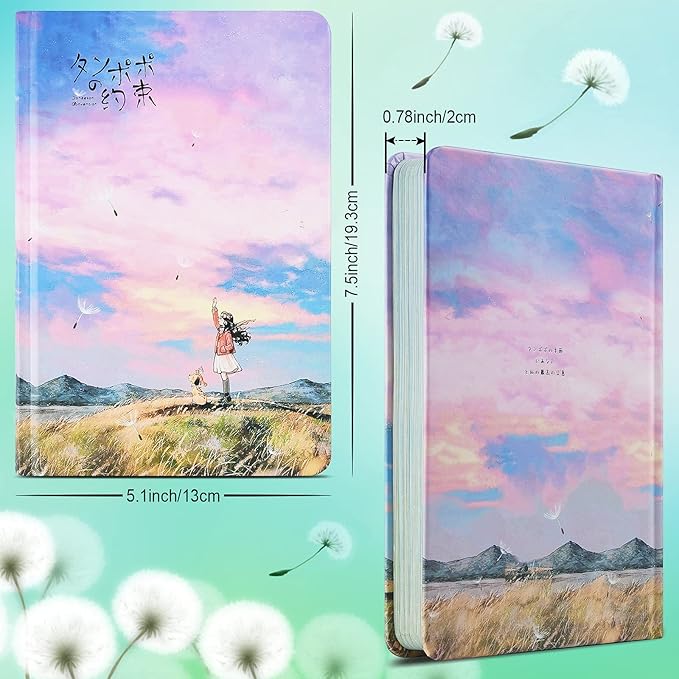 Asten Colorful Blank Journal, Writing Journal Notebook for Women, Hardcover Notepad Personal Dairy Journal to write in for Women Girl Gift, Ribbon Book Mark, 256 Pages Unlined (Hello, Future)