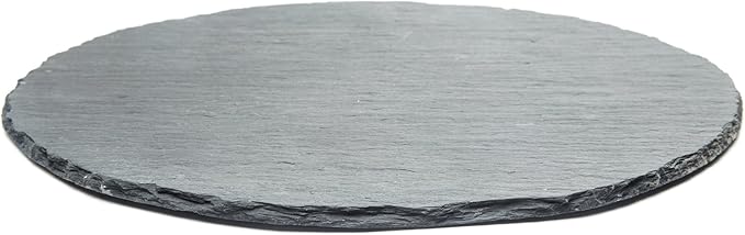 Fox Run 3808 Slate Cheese Board, Round Gray, 12 x 12 x 0.25 inches
