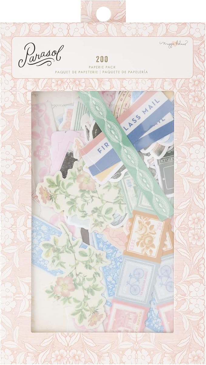 American Crafts Maggie Holmes Parasol Paperie Pack 200/Pkg-Paper Pieces & Washi Stickers