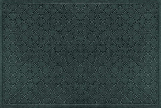 WaterHog Heavy Duty Doorway Mat, 3' x 5', Made in USA, Durable & Skid-Resistant Entryway Mat, Water-Trapping, Indoor/Outdoor Decorative Floor Covering, Cordova Collection, Evergreen