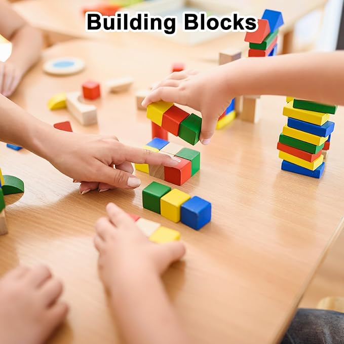 50-Pack DIY Wooden Cube, 0.4 Inch(1 Cm) Colored Natural Wood Blocks for Crafts Making Puzzle Games/Wedding/Home Decor/Dice/Building, Square Blank Block [Green]