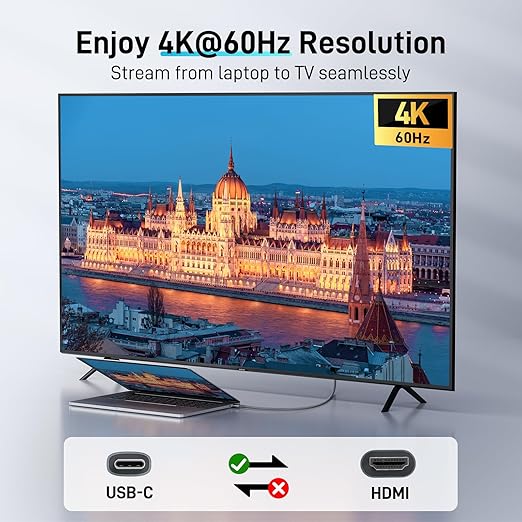 acer 5 in 1 USB C Hub Bunlbe with USB C to HDMI Cable