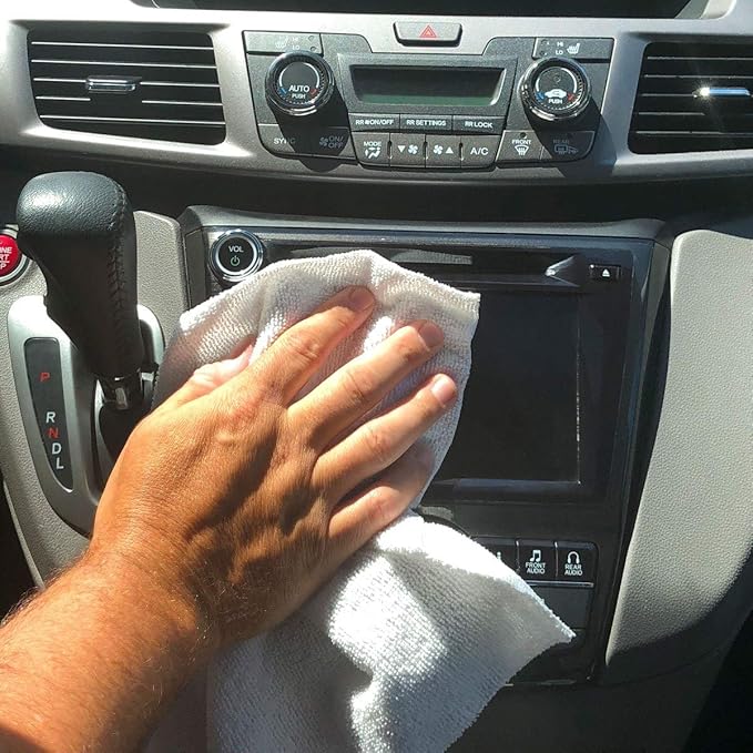 Grab•a•Rag Microfiber Cleaning Cloth, Soft Highly Absorbent Lint-Free Streak-Free Reusable Microfiber Towel Wipes for House, Kitchen, Bathroom, Car, Electronics, TV Screen, Pack of 75 (11.7" x 12.3")…
