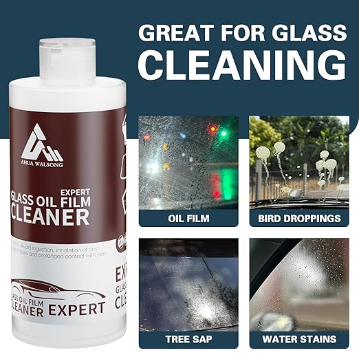 Glass Polish 100ml Cerium Oxide Glass Polishing Solution for Removing Oil Film, Water Spots, Eddies, Glass Water Stains, Wiper Marks on The Glass Surface, Restoring clearity (White, 100ml)