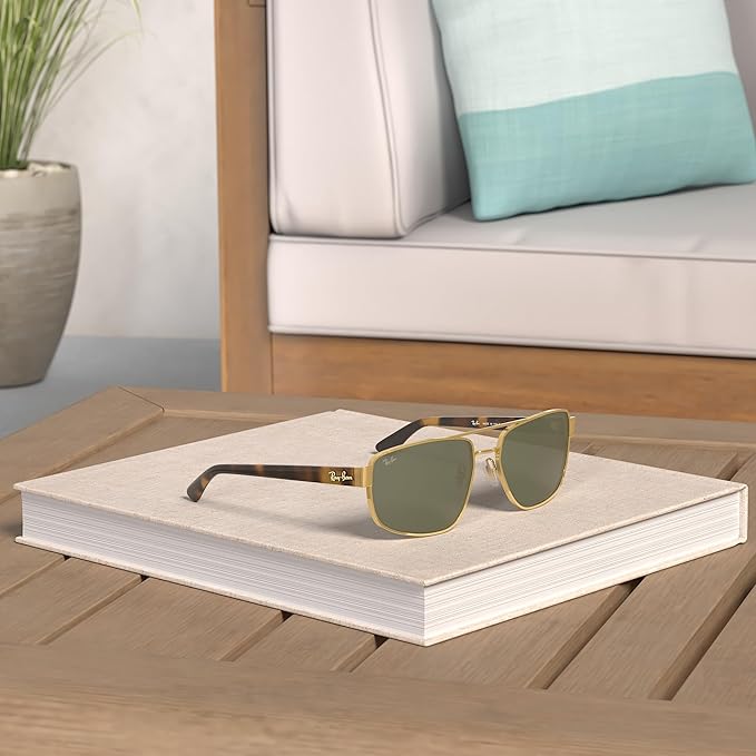 Ray-Ban RB3663 Metal Rectangular Sunglasses