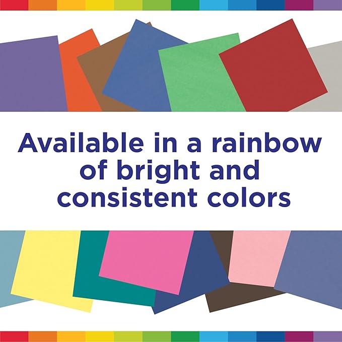 SunWorks® Construction Paper, 12" x 18", White, Pack Of 50