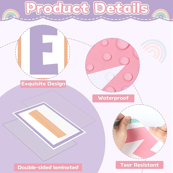 Pastel Classroom Bulletin Board Decoration Set Welcome Borders Cutouts Rainbow Decor for Door Welcome Bulletin Board Kindergarten Preschool School Craft Home Wall(Be The Reason Someone Smile Today)