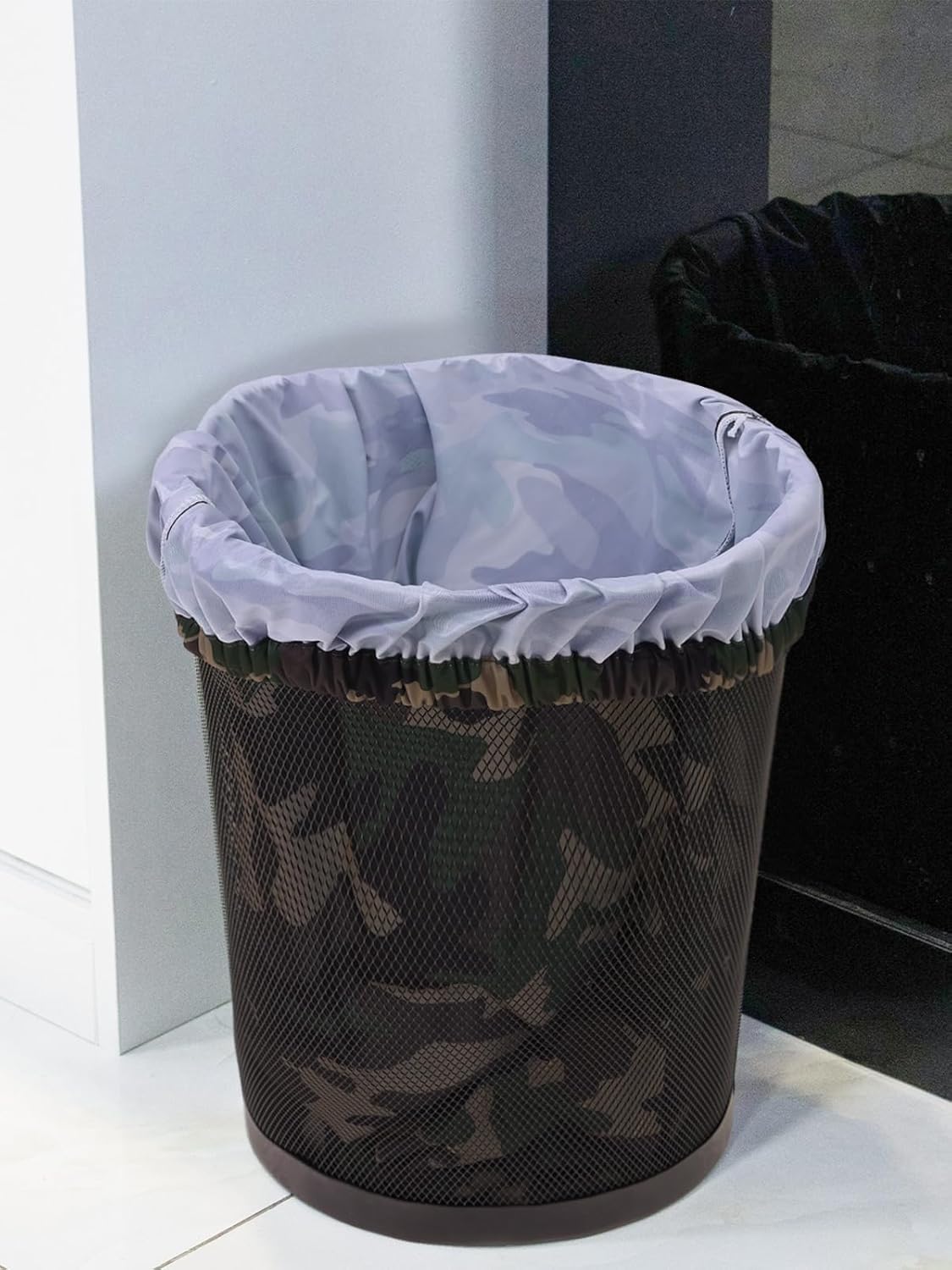 ALVABABY Reusable Diaper Pail Liner for Cloth Diaper,Rubbish Bag,Laundry,Kitchen Garbage Cans (Black Grey, Small Size：5 Gallon) LLS-LW28Z75A