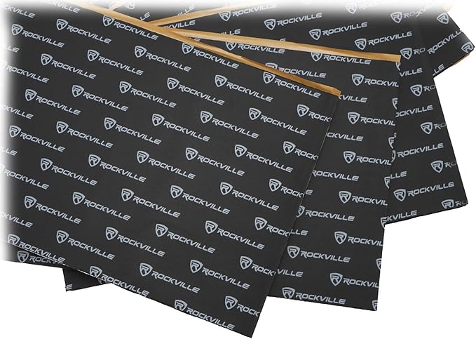 Rockville RockMat Pro 15 (15 Sq Ft) 3-in-1 Car Sound Deadener Mat – Foam/Rubber/Aluminum Layered Insulation for Audio Soundproofing, Easy Install, Reduces Vibration & Road Noise