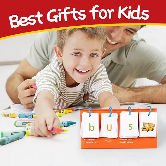 Sight Words Flash Cards for Kindergarten, Phonics Flash Cards, CVC Word Games Pocket Chart, Classroom Learning Activities, Phonics Games for Reading, Speech Therapy Materials for Kids
