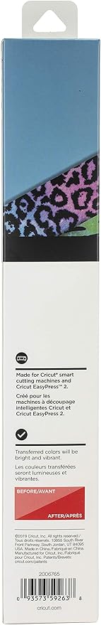 Cricut Infusible Ink Transfer Sheets -4 Sheets 12" x 12" - Animal Brights Pattern - for Cricut EasyPress, Maker, Explore Air 2