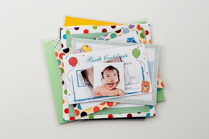 Scotch Self-Sealing Laminating Pouches, Business Card Size 2.4 in x 3.8 in, Great for Gift Tags, 10-Pack