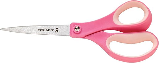 Fiskars 8 Inch Breast Cancer Awareness Scissors