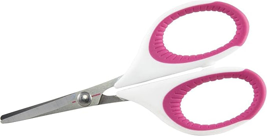 SINGER 07190 4-Inch Craft Scissors with Pink and White Comfort Grip, ,