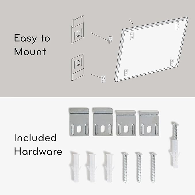 U Brands Magnetic Dry Erase Board White Board, 24" x 18", Silver Aluminum Frame, Includes Marker
