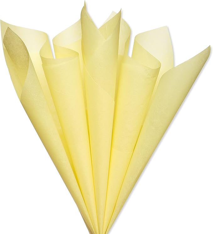 Papyrus 8 Sheet Yellow Tissue Paper for Gifts, Decorations, Crafts, DIY and More