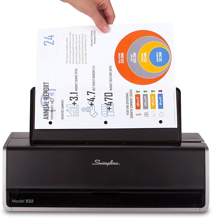 Swingline Electric Hole Puncher 2 Hole, 28 Sheet Capacity Hole Punch, Jam Resistant, Touch Screen, Platinum (74532)