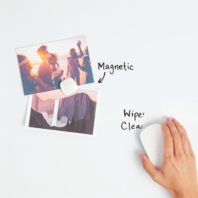 U Brands Magnetic Whiteboard, 36" x 24", Wall Mounted Dry Erase Board with Silver Aluminum Frame, White Board for Home, Office, Classroom