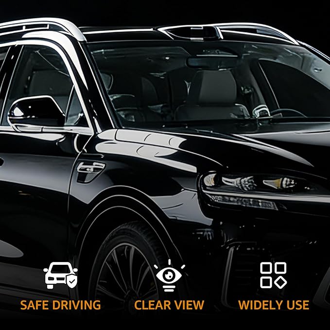 Automotive Oil Film Cleaning Brush, Glass Oil Film Remover for Car Windshields and Windows, Removes Oil Film & Smudges, Helps Improve Glass Clarity for Safer Driving