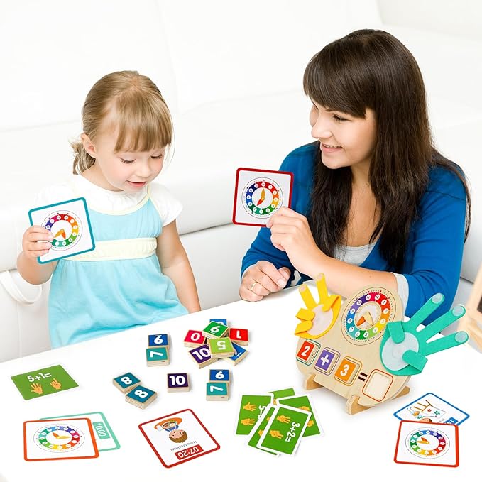 Toddler Learning Toys for 3+,Montessori Preschool Educational Learning Activities Counting & Number Blocks Toys Math Games Easter Basket Stuffers Gifts for Girl Boys
