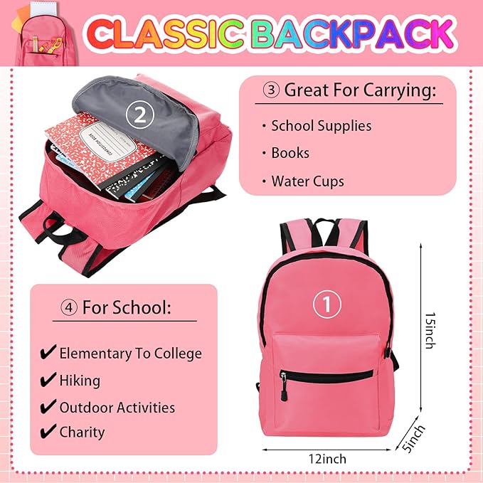 79 Pcs Christmas Gift Box for K-5 Elementary Middle Kit Bundle Bulk Essential for Operation Charity Xmas Gift(Pink)