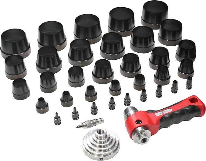 Mayhew Tools 66016 Hollow Punch, 36-Piece Set, Black