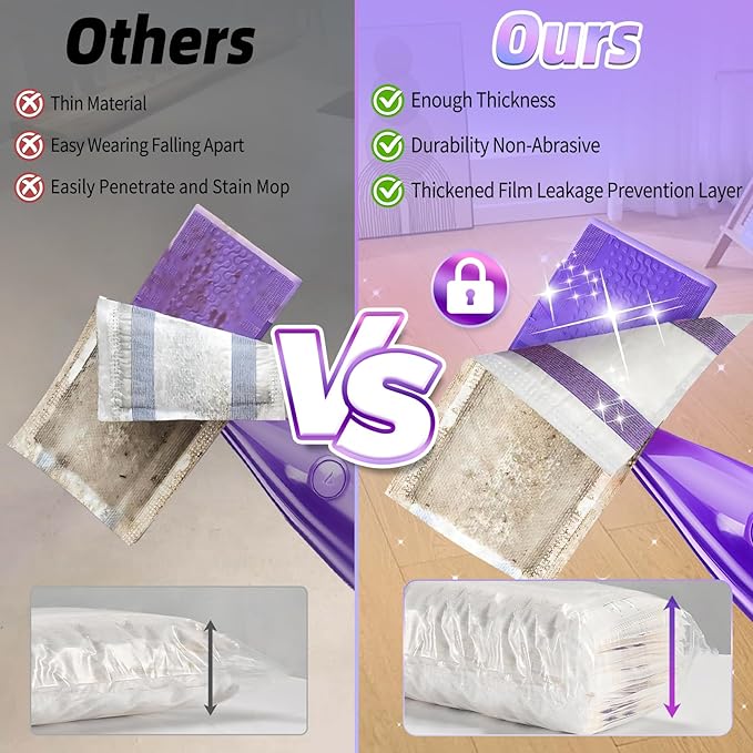40 Count Mopping Pad for Wet Jet Mop Disposable Wetjet Pads Refills Replacement for Wet Pads Refill Compatible with Wet Jet Pads Thickness & Absorbent for Household Multi-Surface