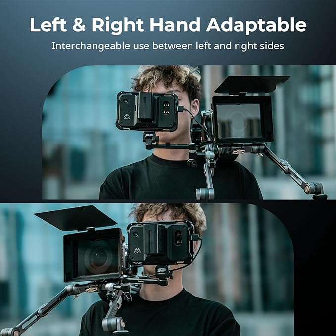 SMALLRIG Magic Arm with 360° Ball Head & Damping Arm, Monitor Mounts Designed for Shoulder or Tripod Shooting, Built-in Cable Organizer, 2.0kg (4.4lb) Load, 145mm (5.7") Length 5141