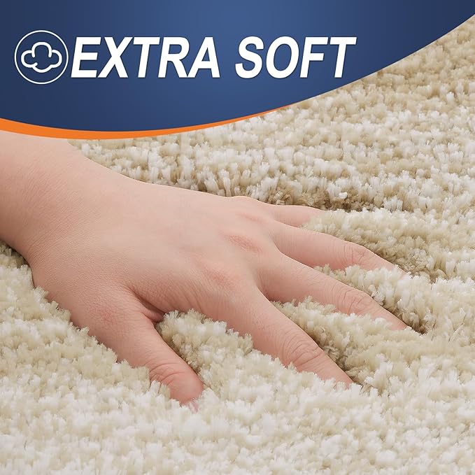 OLANLY Bathroom Runner Rugs 59x20, Extra Soft Absorbent Microfiber Bath Rugs, Rubber Backing, Quick Dry, Machine Washable Bath Mats for Bathroom Floor, Tub and Shower, Home Decor Accessories, Tan