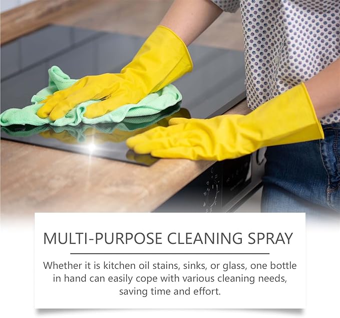 Grease Cleaner, 100ml Multi-Purpose Kitchen Degreaser Spray, Heavy-Duty Grime Remover for Appliances, Countertops, Window Glass, Bathroom, Office, Toilet, Furniture