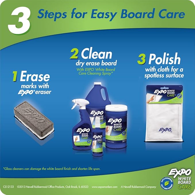 EXPO Dry Erase Soft Pile Block Whiteboard Eraser, 5-1/8 in. x 1-1/2 in. - Whiteboard, Calendar, Organization, Essential Supplies for Office, School, Classroom, Teachers