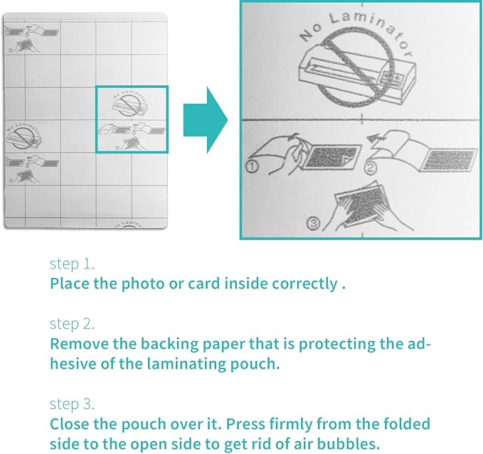 Binditek 20 Pack 10 Mil Self-Sealing Laminating Pouches, 2.6 x 3.9 Inches for Business Cards, Glossy Finish, No Machine Needed, Self-Adhesive Laminating Pouches, Office Supplies