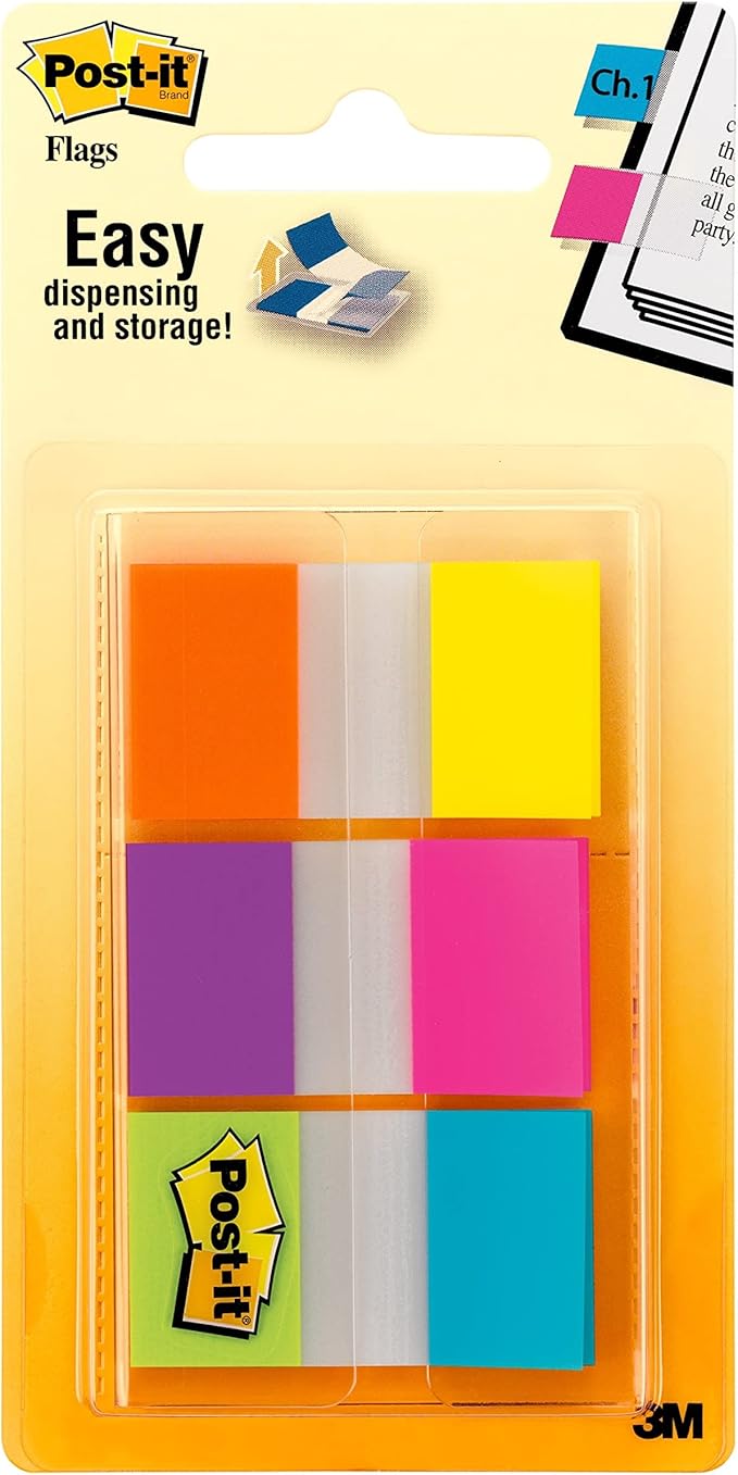 Post-it and Scotch Brand Essentials Pack, Back to School and Office Supplies, Includes Super Sticky Notes, Flags, Magic & Super Hold Tape & Multi-Purpose Scissors (Pack of 4)