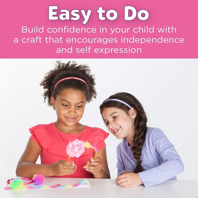 Creativity for Kids Fashion Headband Making Kit - Makes 10 DIY Headbands, Arts and Craft Kits, Kids Activities, Birthday Gifts for Girls (Ages 5+)