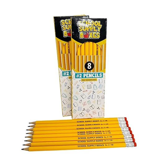School Supply Boxes | Teacher Case (4 Boxes) | Back to School Essentials Kit Designed for Teachers | Includes Pencils, Red Pens, Dry Erase Markers, Sticky Notes, Paper Clips & More