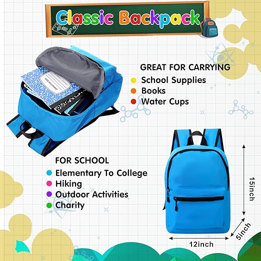 126 Pcs Christmas Middle High School Supplies Kit with Backpack for Student 7-12 Grades, School Supplies Bulk Bundle Essential Notebook Calculator for Xmas Holiday Gifts(Blue Aesthetics)