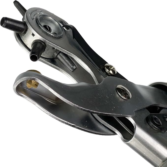 General Tools Revolving Punch Pliers 73 - 6 Multi-Hole Sizes For Leather, Rubber, & Plastic - Hobbies & Crafts