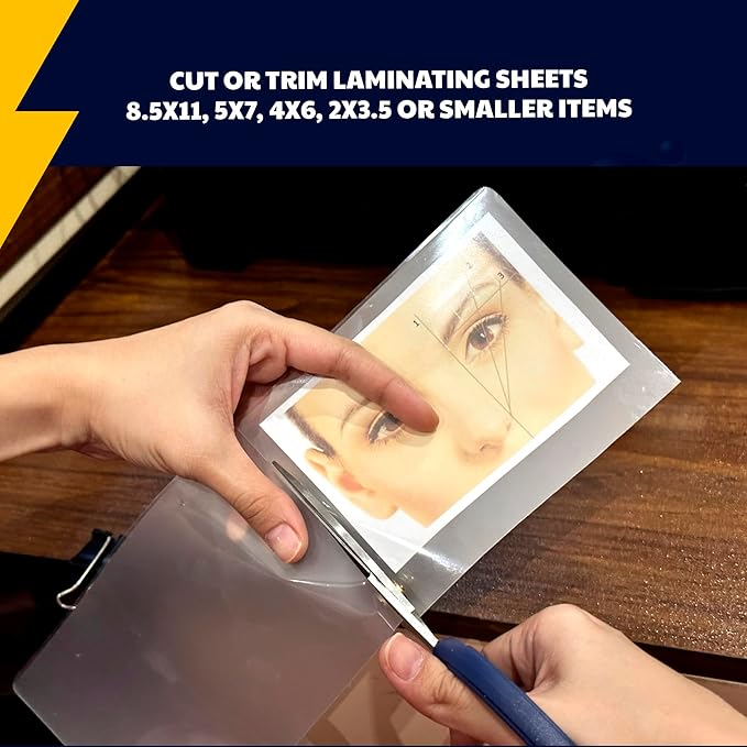 Office Werks 100 Pack of Thermal Laminating Pouches, 8.9" x 11.4", Letter Size Sheets, 3 Mil Thickness, Compatible with All Thermal Laminators, Crystal Clear Finish, Fast and Easy Lamination