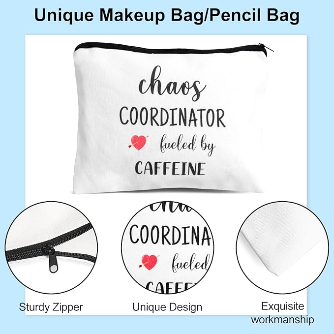 Chaos Coordinator Gifts,20 OZ Insulated Tumbler Birthday Gift for Women,Unique Idea for Teacher Appreciation Gifts,Office Gift for Coworker Boss,Thank You, Friend Christmas