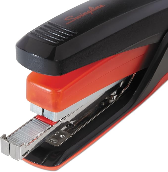 Swingline Stapler, Quick Touch Reduced Effort Stapling, Full Strip, 20 Sheets, Black/Red (S7064507)