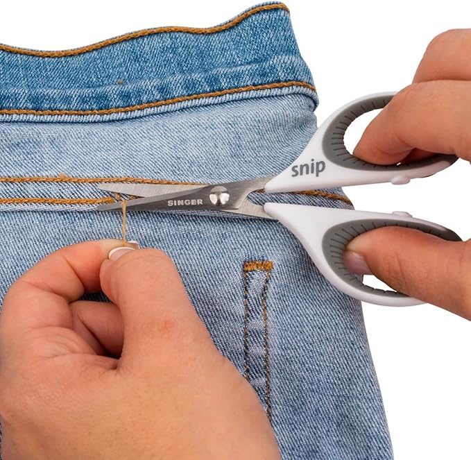 Singer Comfort Grip Craft Scissors 4"-Grey