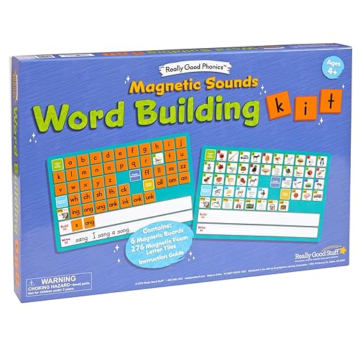 Really Good Stuff Really Good Phonics Magnetic Sounds Word Building Kit - Set of 6
